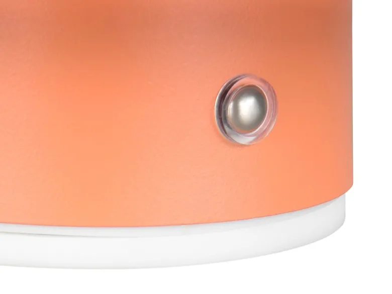 Akku Wandleuchte DAVEY aus Metall Orange per USB aufladbar, Ø 15,5cm