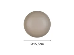 Akku Wandleuchte DAVEY aus Metall Beige per USB aufladbar, Ø 15,5cm