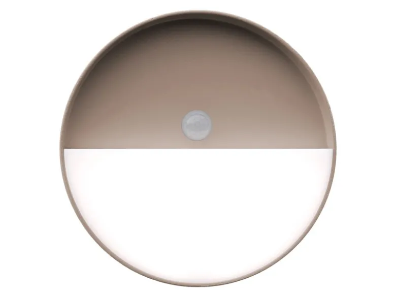 Akku Wandleuchte MEG mit Bewegungsmelder für Innen & Außen, zum Kleben, Ø 15cm