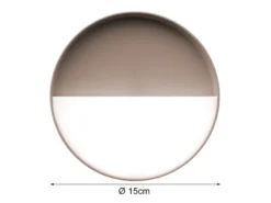 Akku Wandleuchten 2er SET dimmbar für Innen & Außen zum Kleben Sand, Ø 15cm