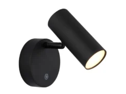 Akku Wandstrahler ALLVI Schwarz kabellos ohne Stromanschluss, Breite 10cm
