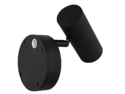 Akku Wandstrahler Schwarz kabellos ohne Stromanschluss, Breite 10cm
