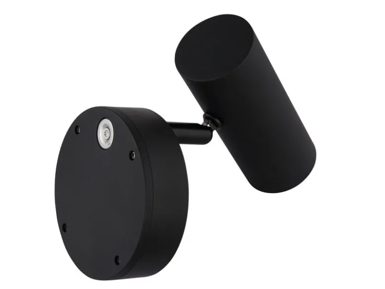Akku Wandstrahler Schwarz kabellos ohne Stromanschluss, Breite 10cm