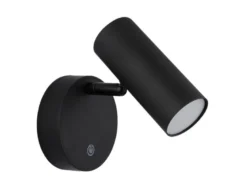Akku Wandstrahler Schwarz kabellos ohne Stromanschluss, Breite 10cm