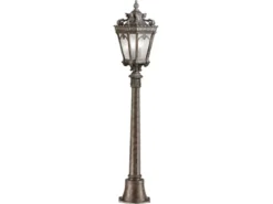 Antike Wegeleuchte TOURNAI Aluminium Bronzefarbig, Höhe 110cm