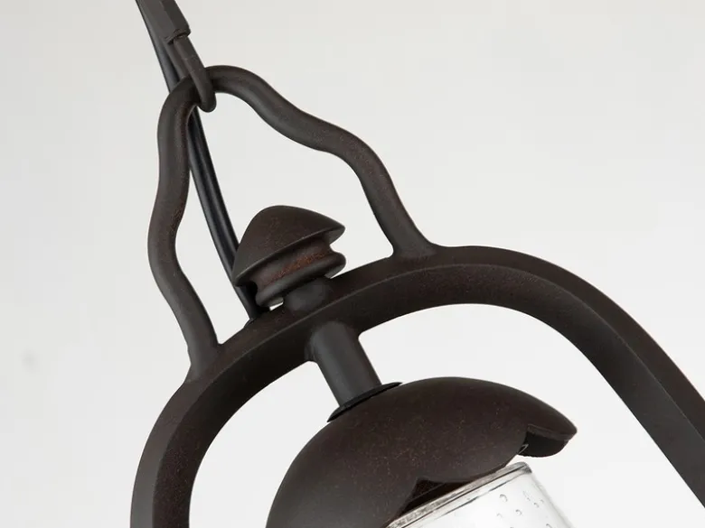 Außenhängeleuchte MINERS in antiker Laternenoptik, Breite 20cm