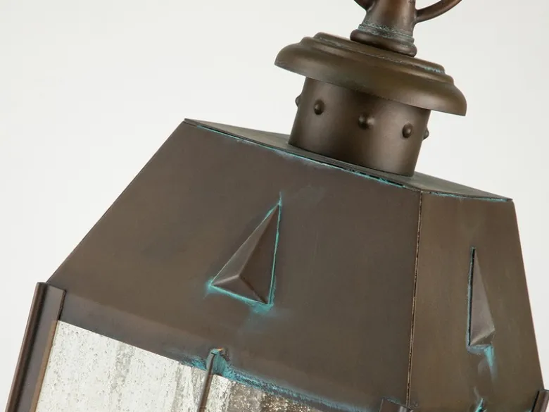 Außenhängeleuchte NANTUCKET im antiken Landhausstil, Ø14cm