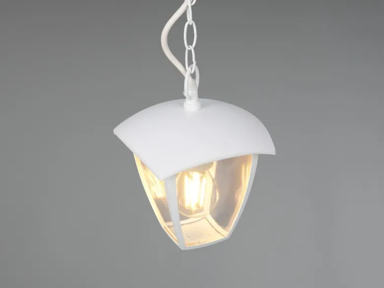 Außenhängeleuchte VENTA im Landhausstil aus Aluminium Weiß, 17x17cm