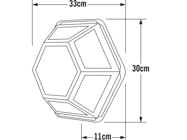 Außenleuchte CASTOR für Wand & Decke aus Kupfer, Höhe 30cm