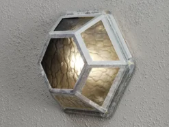 Außenleuchte CASTOR für Wand & Decke, Höhe 30cm, Stahl galvanisiert