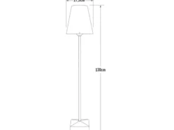 Außenstehleuchte LUCCA aus Aluminium, Höhe 130cm, Weiß