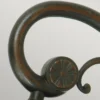 Außenwandlaterne PHILADELPHIA Jugendstil mit Amberglas, Höhe 64cm