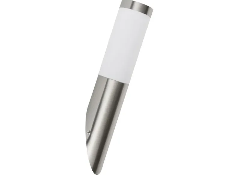 Außenwandleuchte aus Edelstahl, E27-Sockel, Höhe ca. 40 cm, IP44