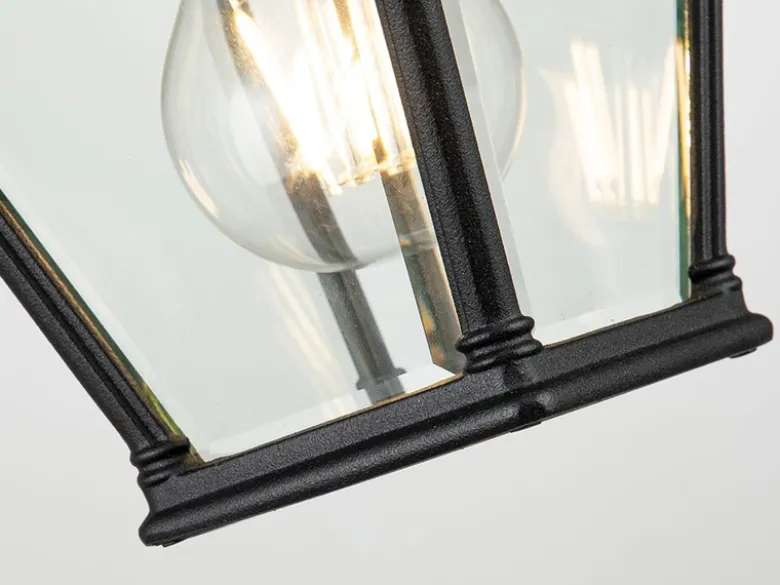Außenwandleuchte BAYVIEW kleine Landhausstil Hängelaterne, Höhe 27,5cm