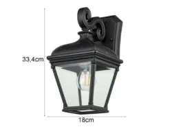 Außenwandleuchte BAYVIEW Landhausstil Hängelaterne, Höhe 33,5cm