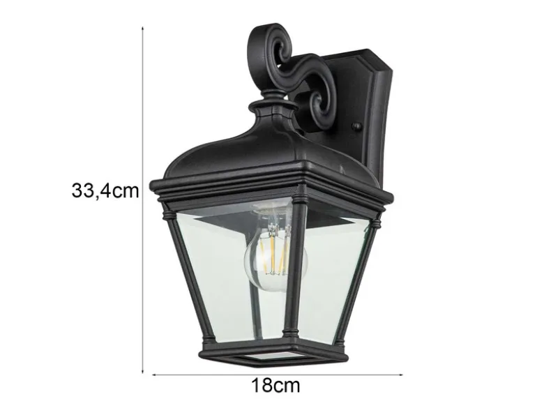 Außenwandleuchte BAYVIEW Landhausstil Hängelaterne, Höhe 33,5cm