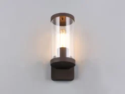 Außenwandleuchte BONITO Laterne aus Aluminium Rostoptik, Höhe 23cm