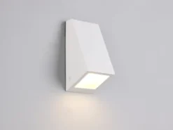 Außenwandleuchte BRAGA Downlight Weiß für Fassadenbeleuchtung, Höhe 14,5cm