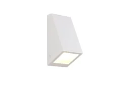 Außenwandleuchte BRAGA Downlight Weiß für Fassadenbeleuchtung, Höhe 14,5cm
