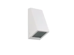 Außenwandleuchte BRAGA Downlight Weiß für Fassadenbeleuchtung, Höhe 14,5cm
