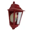 Außenwandleuchte DECO-LANE Höhe 32,5cm Halbschale mit reflektierender Rückwand