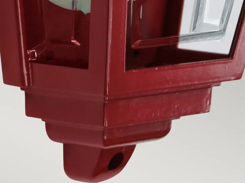 Außenwandleuchte DECO-LANE Höhe 32,5cm Halbschale mit reflektierender Rückwand