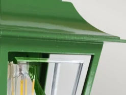 Außenwandleuchte DECO-LANE Höhe 32,5cm Halbschale mit reflektierender Rückwand