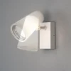 Außenwandleuchte Downlight FANO Weiß mit schwenkbarem Kopf Höhe 21,5cm IP54 E27