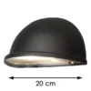 Außenwandleuchte Downlight TORINO Aluminium Schwarz - Moderne Hausbeleuchtung