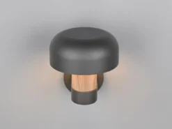 Außenwandleuchte FRASER Holzoptik mit Bewegungsmelder, H: 24cm