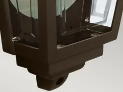 Außenwandleuchte Höhe 32,5cm Halbschale Bronze mit reflektierender Rückwand
