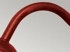 Außenwandleuchte KLAMPENBORG aus Edelstahl Rot, Ausladung 42cm