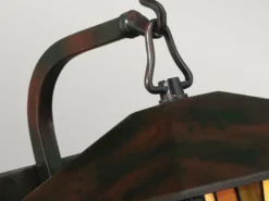 Außenwandleuchte Laterne im Tiffany Design, Höhe 29cm mit E27 LED