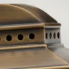 Außenwandleuchte MANSION HOUSE im Landhausstil, Altmessing Höhe 37,5cm