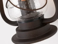 Außenwandleuchte MINERS in antiker Laternenoptik, Höhe 42,5cm