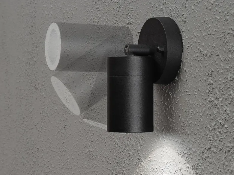 Außenwandleuchte MODENA Downlight schwenkbar, Höhe 15cm, Schwarz
