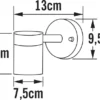 Außenwandleuchte MODENA Downlight, Höhe 12cm, Aluminium Schwarz