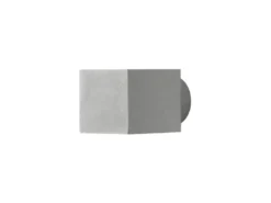 Außenwandleuchte MODENA eckiger Wandspot Up-Down, Höhe 9cm, Grau