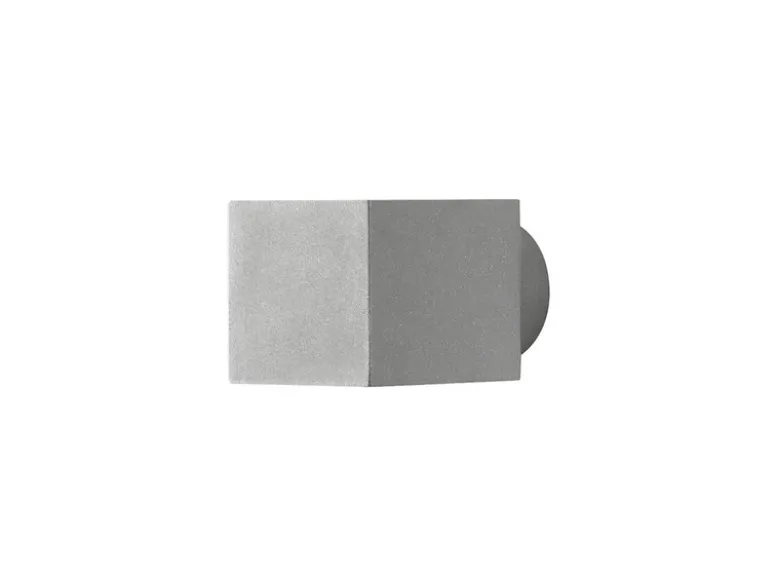 Außenwandleuchte MODENA eckiger Wandspot Up-Down, Höhe 9cm, Grau