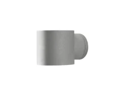 Außenwandleuchte MODENA runder Wandspot Up-Down, Höhe 9cm, Grau