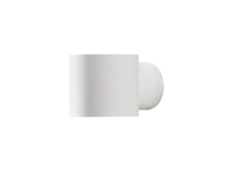 Außenwandleuchte MODENA runder Wandspot Up-Down, Höhe 9cm, Weiß