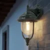 Außenwandleuchte PARMA Landhausstil Laterne hängend, Grün, Höhe 46cm