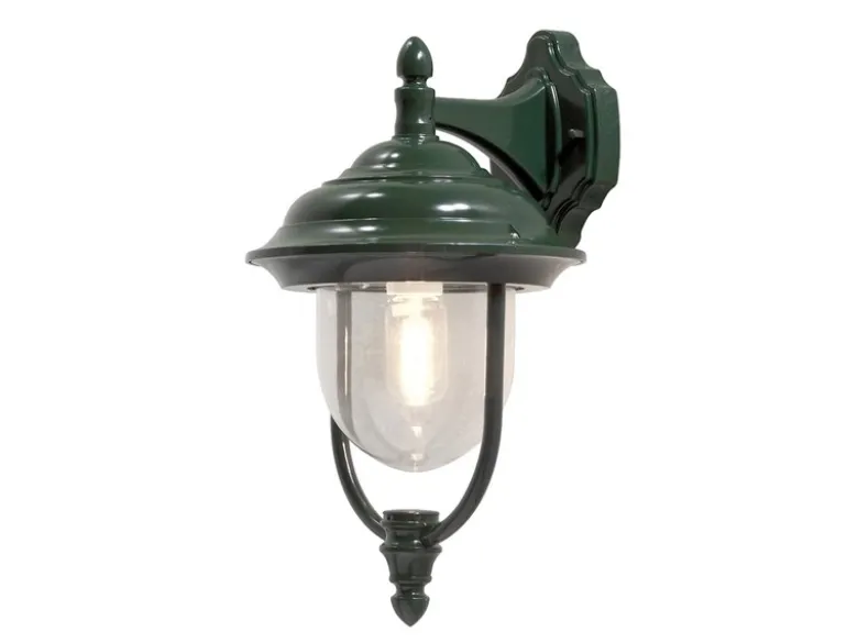Außenwandleuchte PARMA Landhausstil Laterne hängend, Grün, Höhe 46cm
