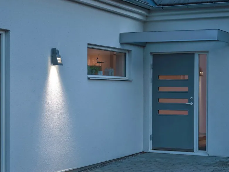 Außenwandleuchte POTENZA, Aluminium anthrazit, GU10-Sockel, IP54