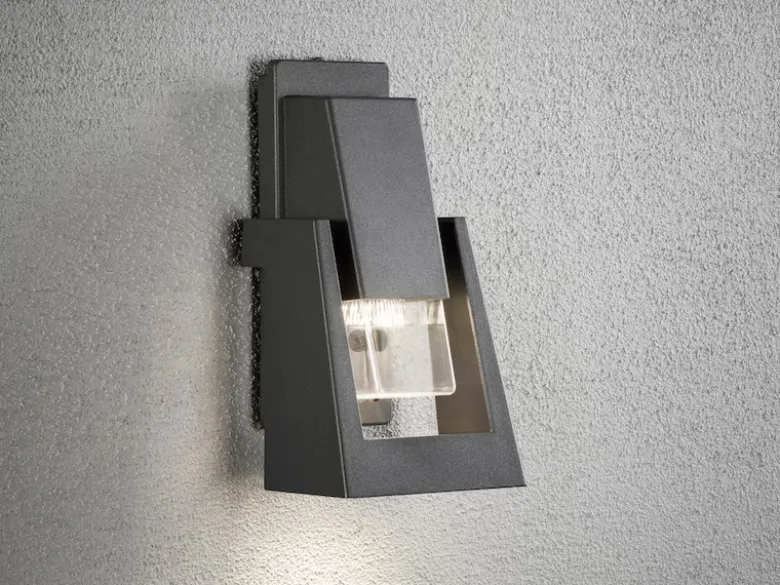Außenwandleuchte POTENZA, Aluminium anthrazit, GU10-Sockel, IP54