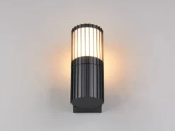Außenwandleuchte VOLGA aus Aluminium in Anthrazit, Höhe 20cm
