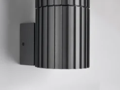 Außenwandleuchte VOLGA aus Aluminium in Anthrazit, Höhe 20cm