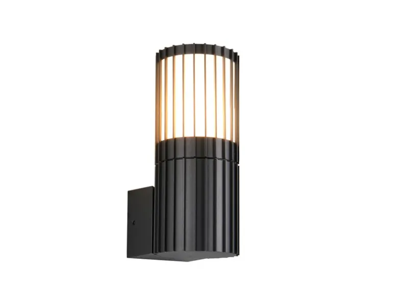 Außenwandleuchte VOLGA aus Aluminium in Anthrazit, Höhe 20cm