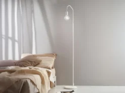 Außergewöhnliche LED Stehlampe 165cm weiß - minimalistische Designerlampe