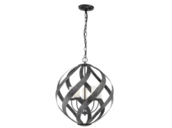 Außergewöhnliche Pendelleuchte BLACKSMITH für Innen & Außen, 5-flammig Ø66,4cm